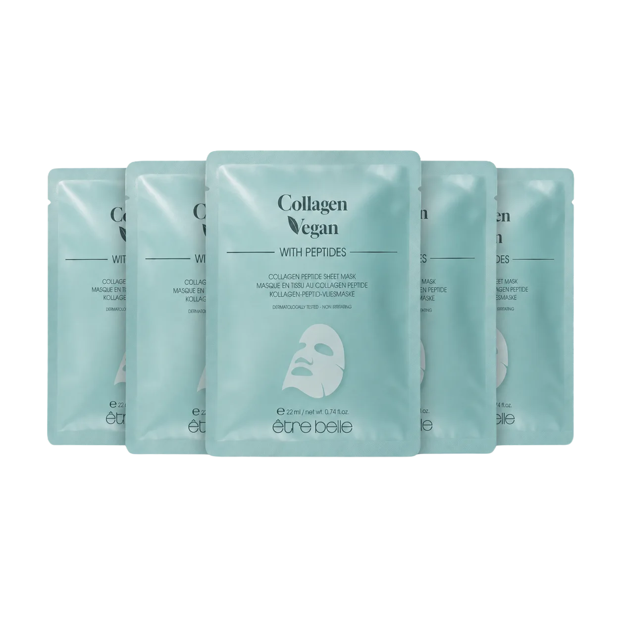 Collagen Vegan set mask s peptidi (5 kosov)