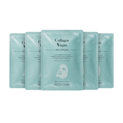 Collagen Vegan set mask s peptidi (5 kosov)