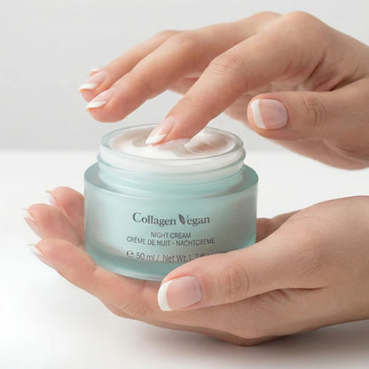 Collagen Vegan peptid nočna krema 2x50ml